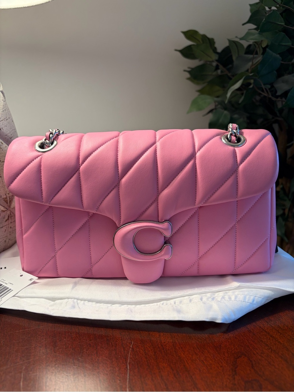 Coach Quilted Tabby 26 in Vivid Pink Runway Edition